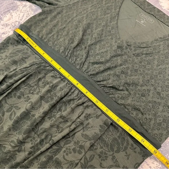 NWT Athleta faux-wrap dress in green floral print, size S - Picture 11 of 11